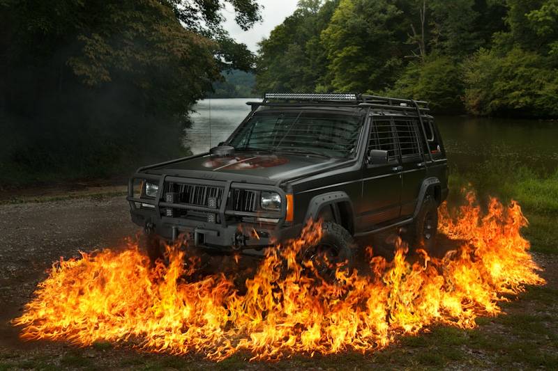 1990 Jeep Cherokee Zombie Apocalypse Prepped