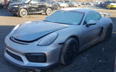 2016 Porsche Cayman GT4 Running Salvage