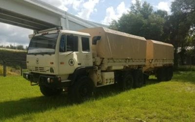 1995 Stewart & Stevenson M1083A1 With Trailer