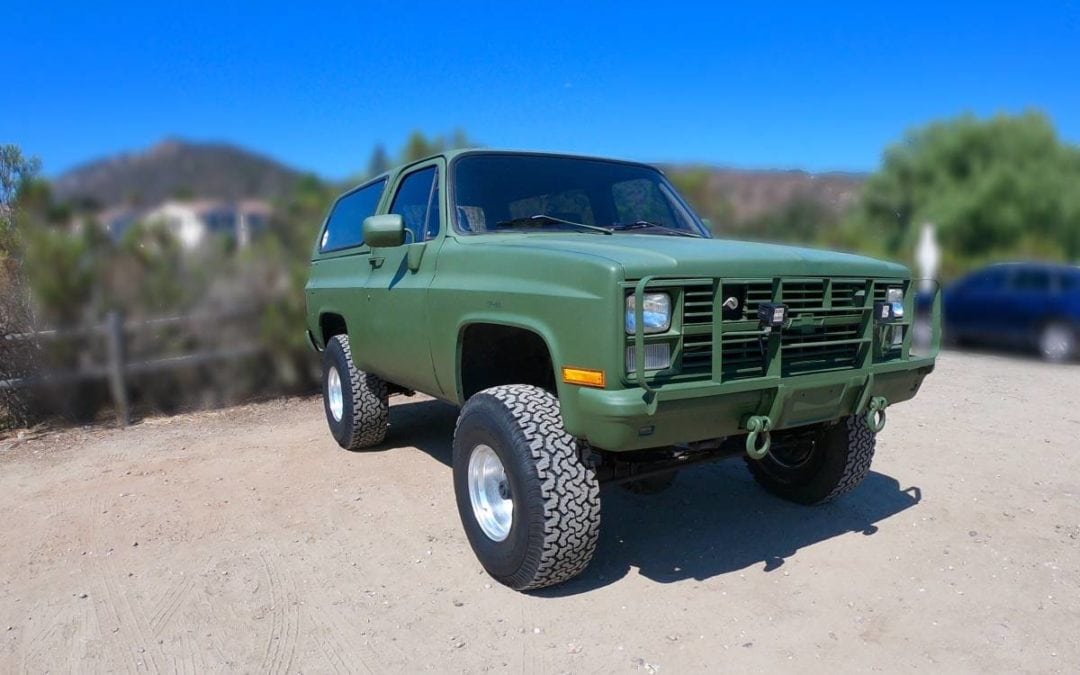 1984 Chevrolet K5 CUCV M1009 w/ 8,600 Documented Miles