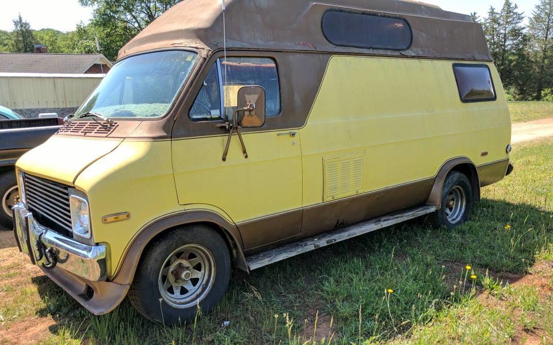 1973 Dodge Custom Camper Van w/ Fireplace & Hardwood Floors