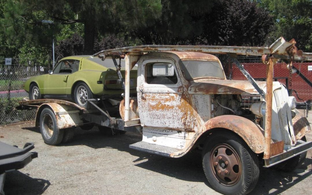 1936 Dodge K-34 Car Hauler w/ Free 70’s Saab Sonnett On Back