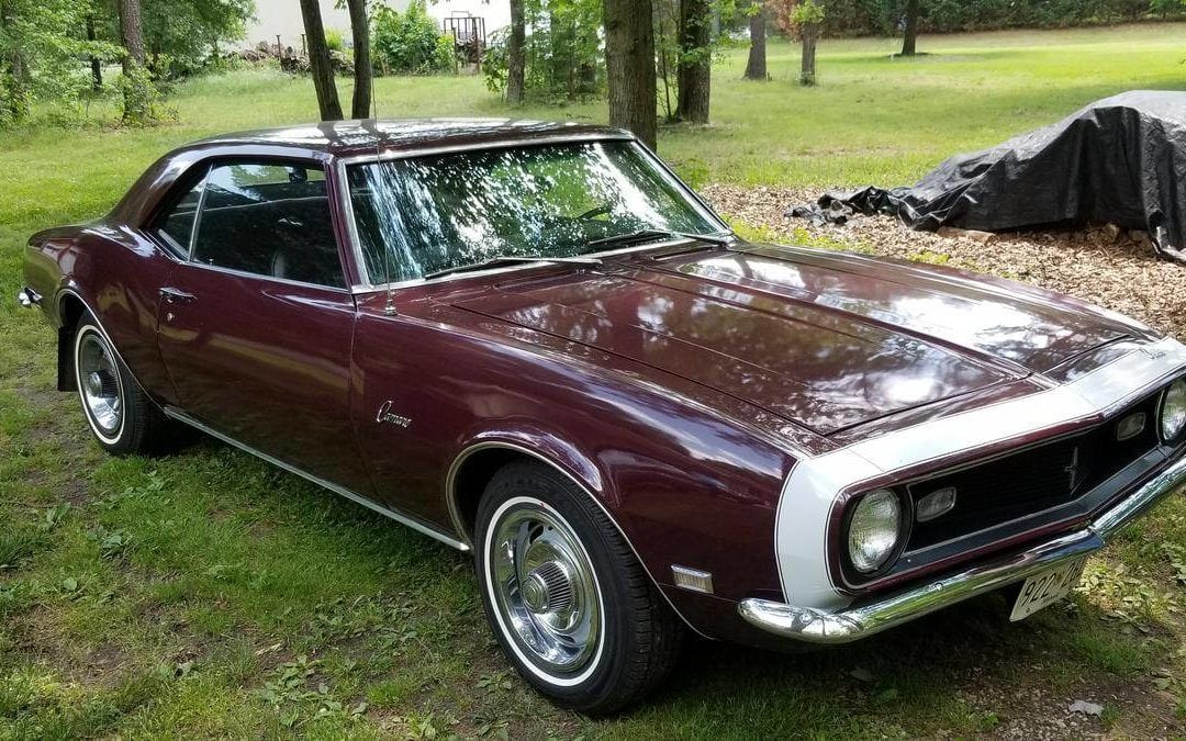 1968 Chevrolet Camaro Sport Coupe 2 Owner All Original 6 Cylinder