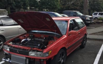 1989 Mitsubishi Mirage Hatchback w/ 300whp 4G63 Evo Swap