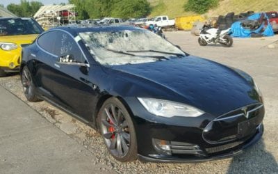 2013 Tesla Model S Hail Damage Salvage