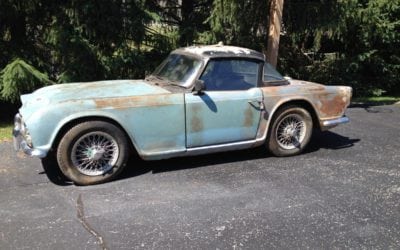 1965 Triumph TR4 Project Ran Recently w/ Original Hardtop