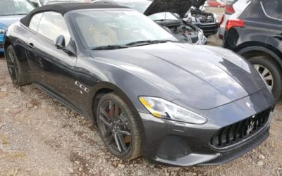 2018 Maserati Granturismo S Convertible Flood Salvage Runs & Drives