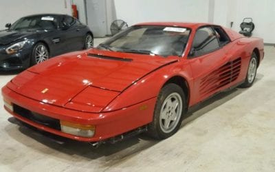 1990 Ferrari Testarossa “All Over + Undercarriage” Salvage w/ 4k Miles