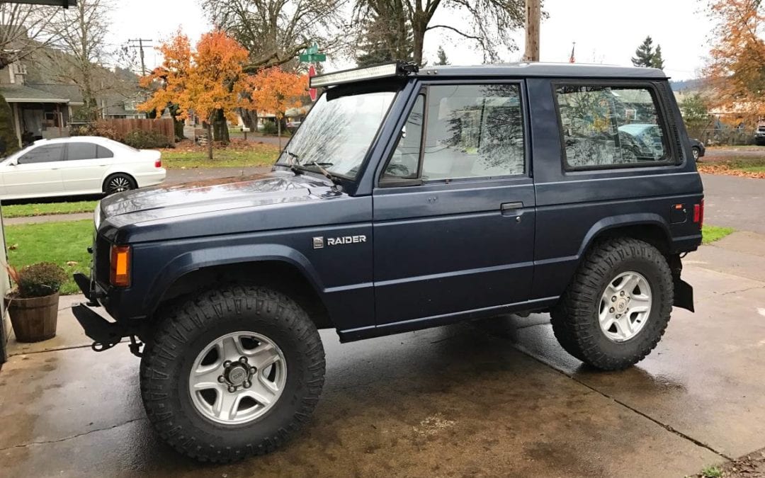 1987 Dodge Raider Coupe 4×4 w/ 4D55T Turbo Diesel Swap