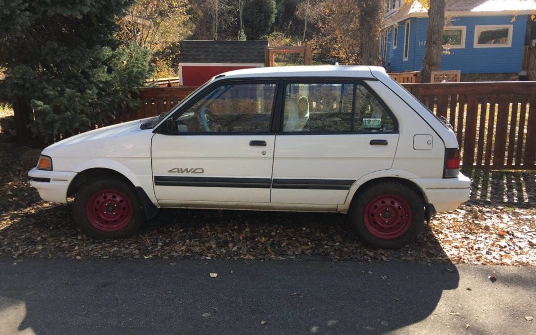 1993 Subaru Justy Sedan 5 Speed 4wd