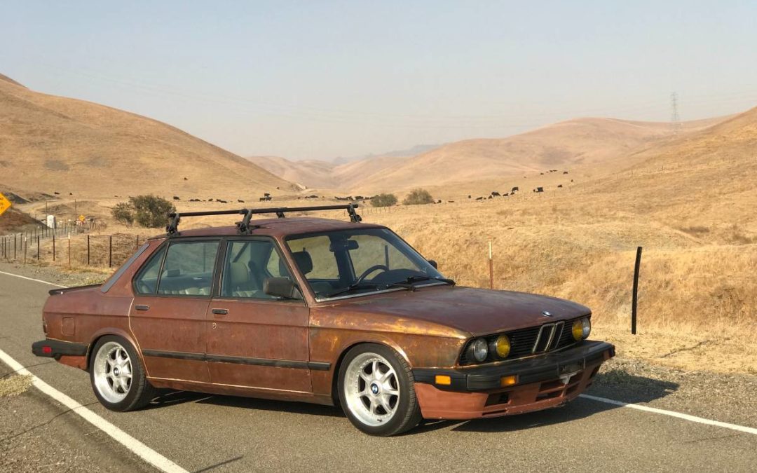 1986 BMW 528e 5 Speed w/ Clear Coated Custom Rust Job