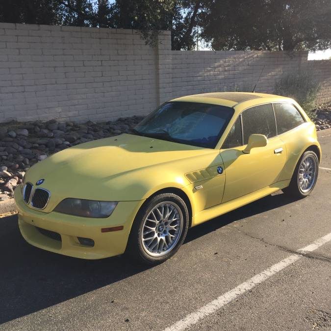 2001 BMW Z3 Coupe 3.0 5 Speed Factory Dakar Yellow